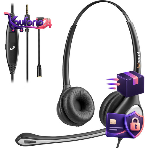 Telefon headset 5mm klinke - telefon, 3,5mm